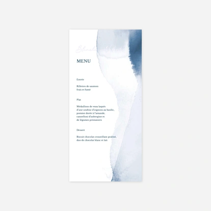 Menu mariage Amour en Typo