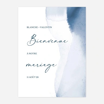 Affiche bienvenue mariage Amour en Typo