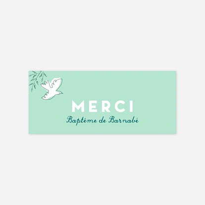 Stickers pour enveloppes baptême Allégresse
