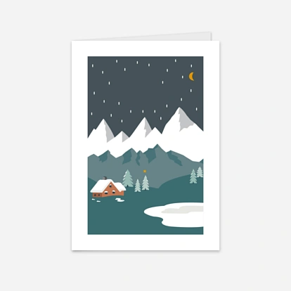 Carte de voeux Joli alpage
