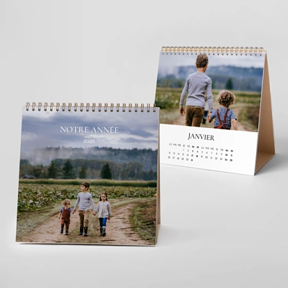 Calendrier photo chevalet À travers le temps