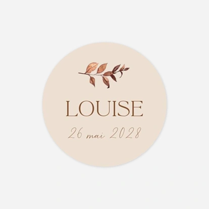 Stickers naissance Bouton de Rose
