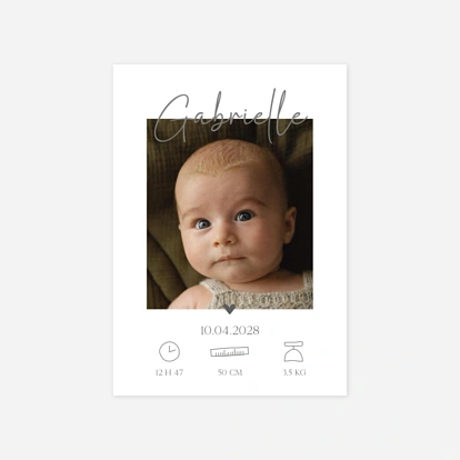Faire-part naissance Belle Aube
