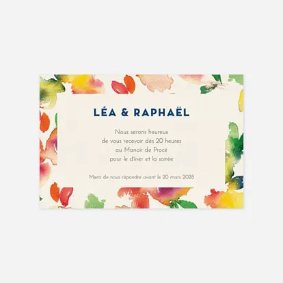 Carton d'invitation Bloom