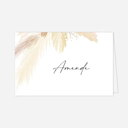 Marque-place mariage Bouquet bohéme