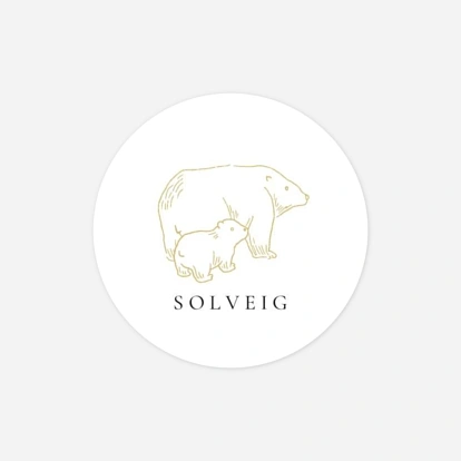 Stickers naissance Boréal