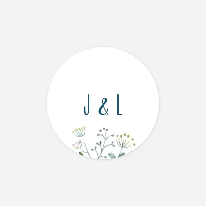 Stickers Mariage Bouquet sauvage