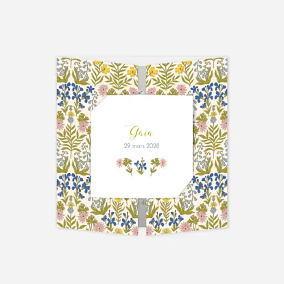 Faire-part naissance Botanique