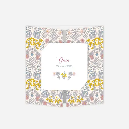 Faire-part naissance Botanique