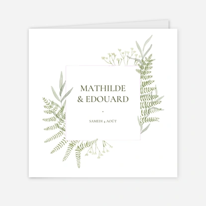Faire-part mariage Botanique