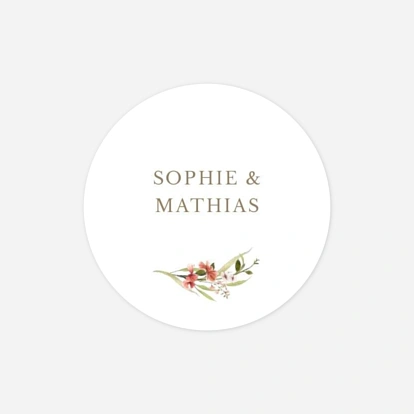 Stickers mariage Bouquet printanier