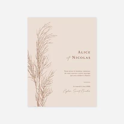 Faire-part mariage Brin d'amour