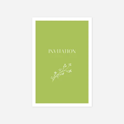 Carton d'invitation Brins d'été