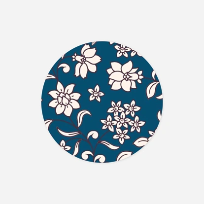 Étiquette cadeau Noël Brins fleuris