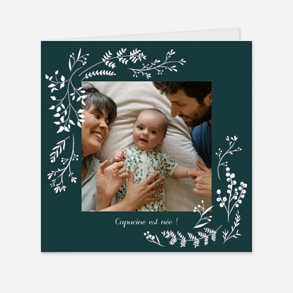 Faire-part naissance Brins d'hiver
