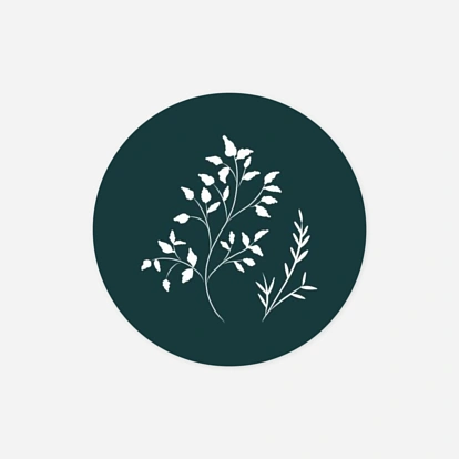 Étiquette cadeau Noël Brins d'hiver