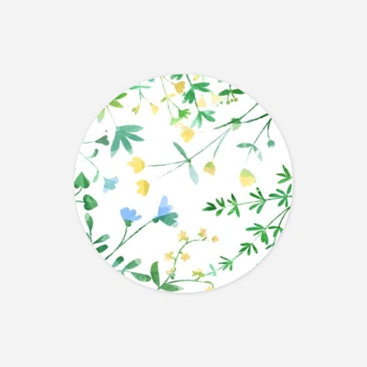 Stickers naissance Cadre fleuri