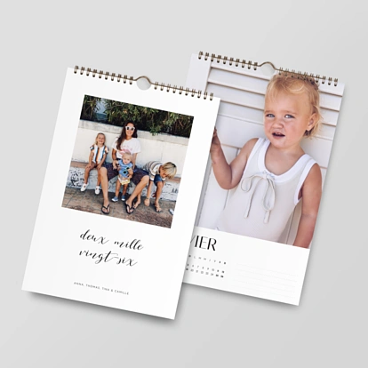 Calendrier mural Calligraphie