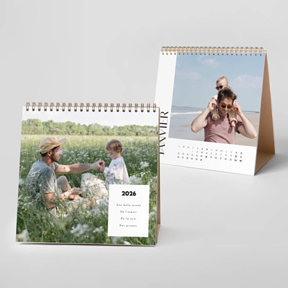 Calendrier photo chevalet Cartouche