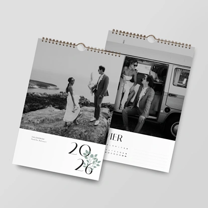 Calendrier mural Cartouche végétal