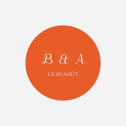 Stickers mariage Carré chic