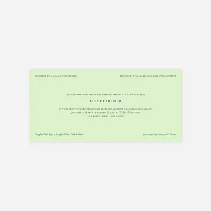 Faire-part mariage Chic