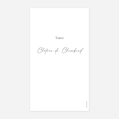 Marque-table mariage Chic