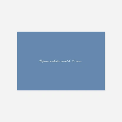 Carton réponse Merci classique liseré paysage