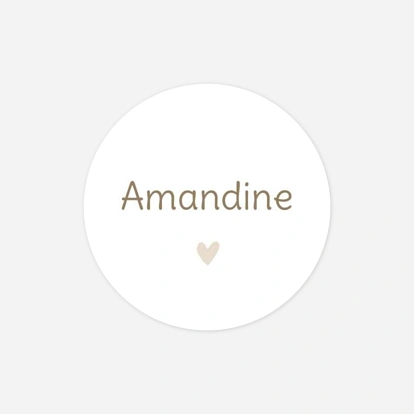 Stickers naissance Cœurs confettis