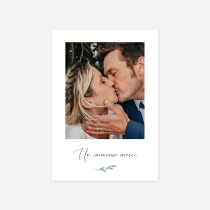 Carte de remerciements Couronne d'eucalyptus