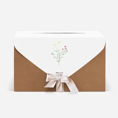 Urne Mariage Couronne florale