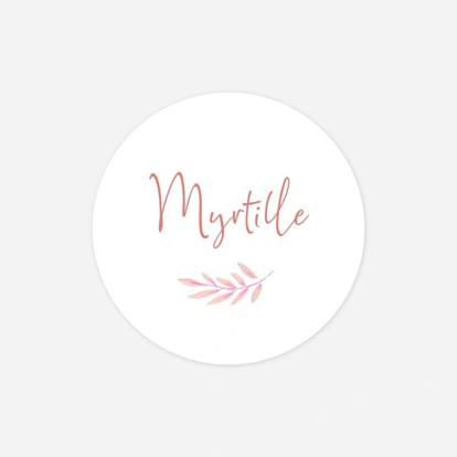 Stickers naissance Couronne illustrée