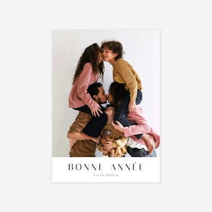 Carte de voeux Cœur d'or