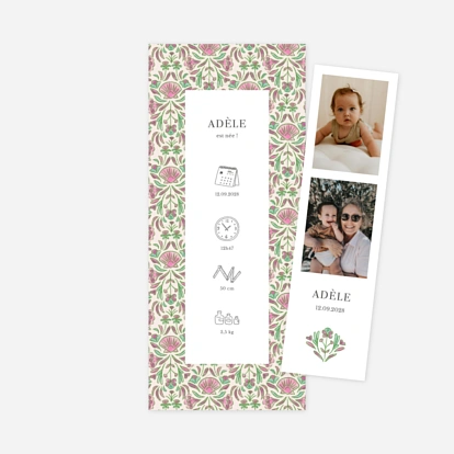 Faire-part naissance Élégant coquillage