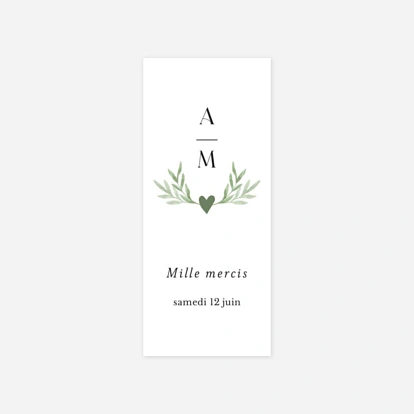 Stickers mariage Cœur végétal