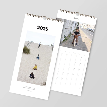 Calendrier mural cases personnalisables Créa simple