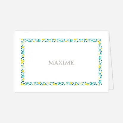 Marque-place baptême Croix Liberty