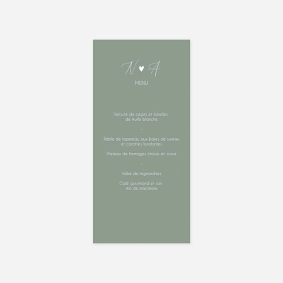 Menu mariage Cœur Sauvage