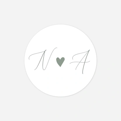 Stickers mariage Cœur Sauvage