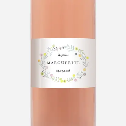 Étiquette pour bouteille Douceur champêtre