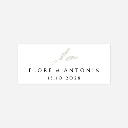 Stickers mariage Délicats feuillages