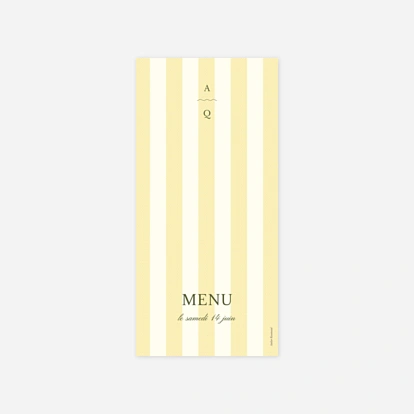 Menu mariage Dolce Amore