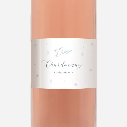 Étiquette pour bouteille Douce colombe