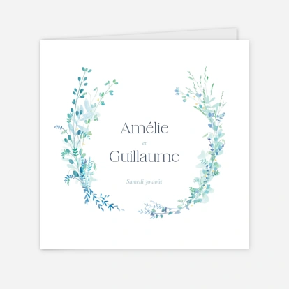 Faire-part mariage Douce couronne
