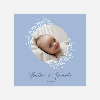 Faire-part baptême Douce nuit