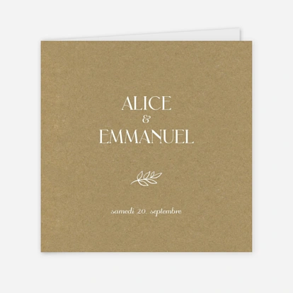 Faire-part mariage Dryade