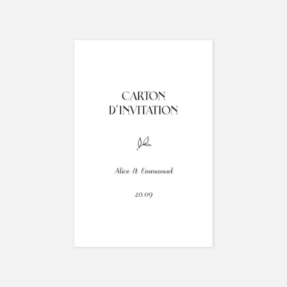 Carton d'invitation Dryade
