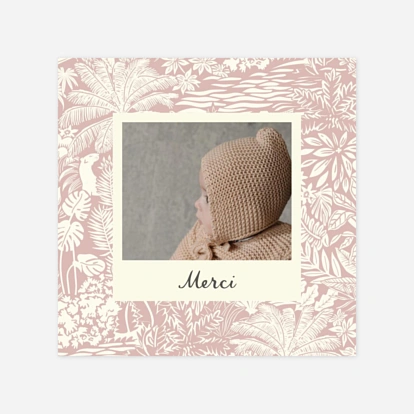 Carte remerciement naissance Eden