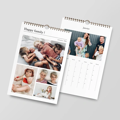 Calendrier mural cases personnalisables Édito