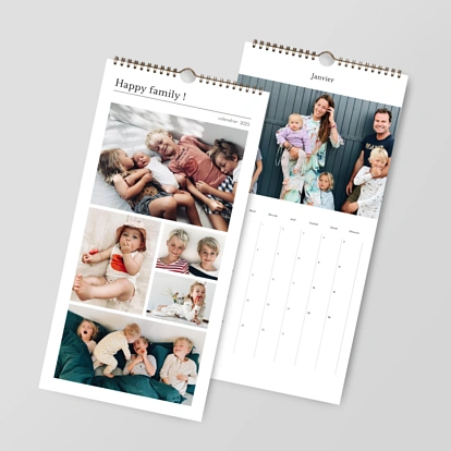 Calendrier mural cases personnalisables Édito